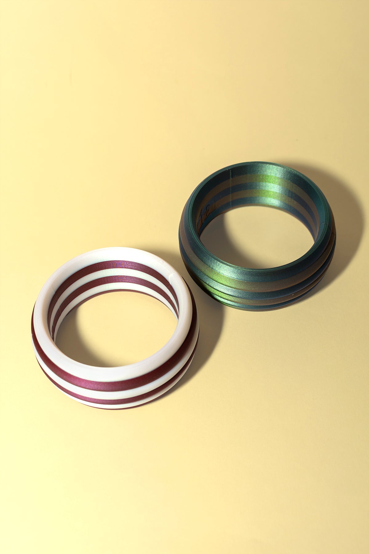 Set 2 · Brazalete Striped Cake